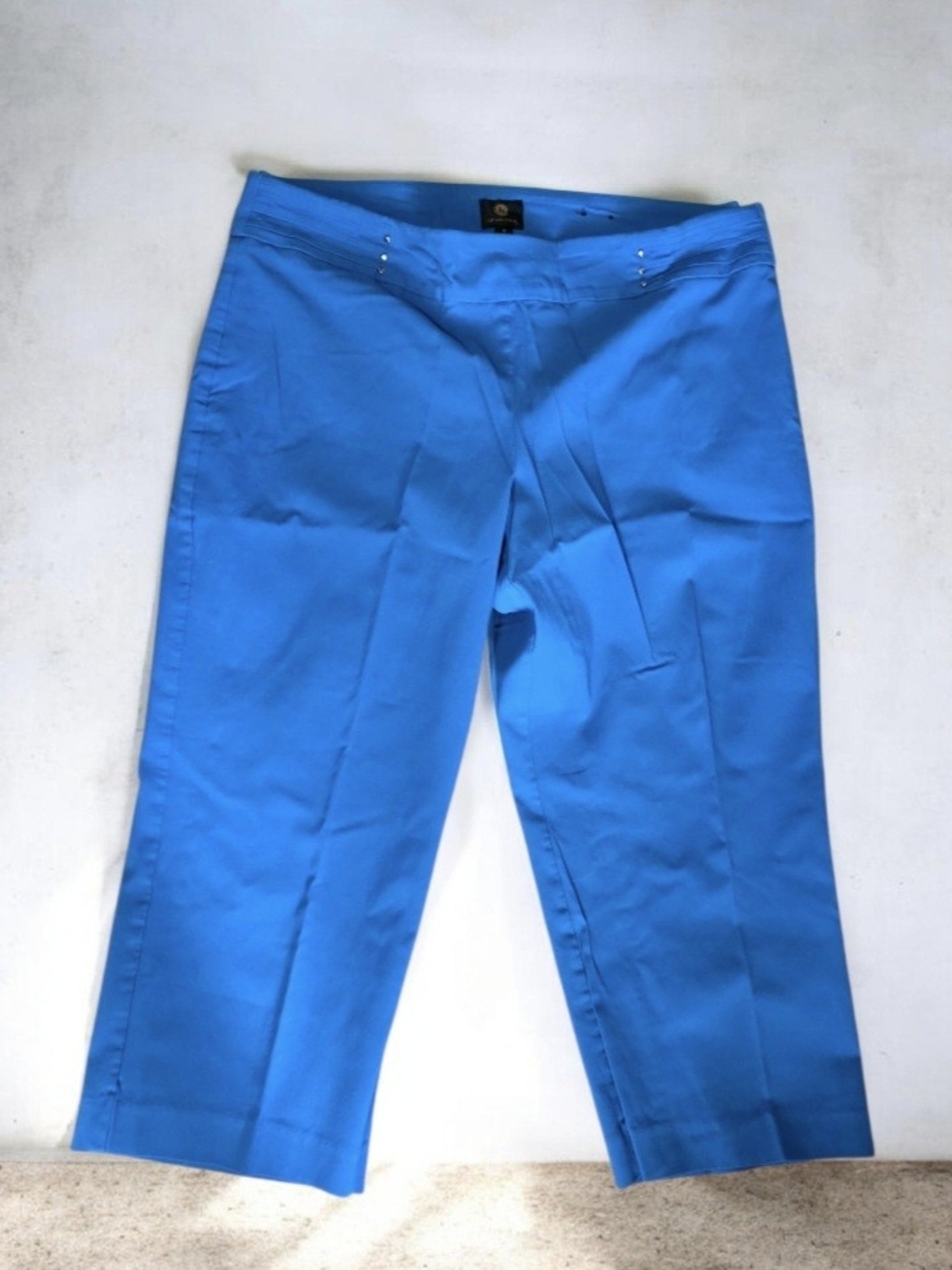 🌊 JM Collection Electric Blue Capri Pants